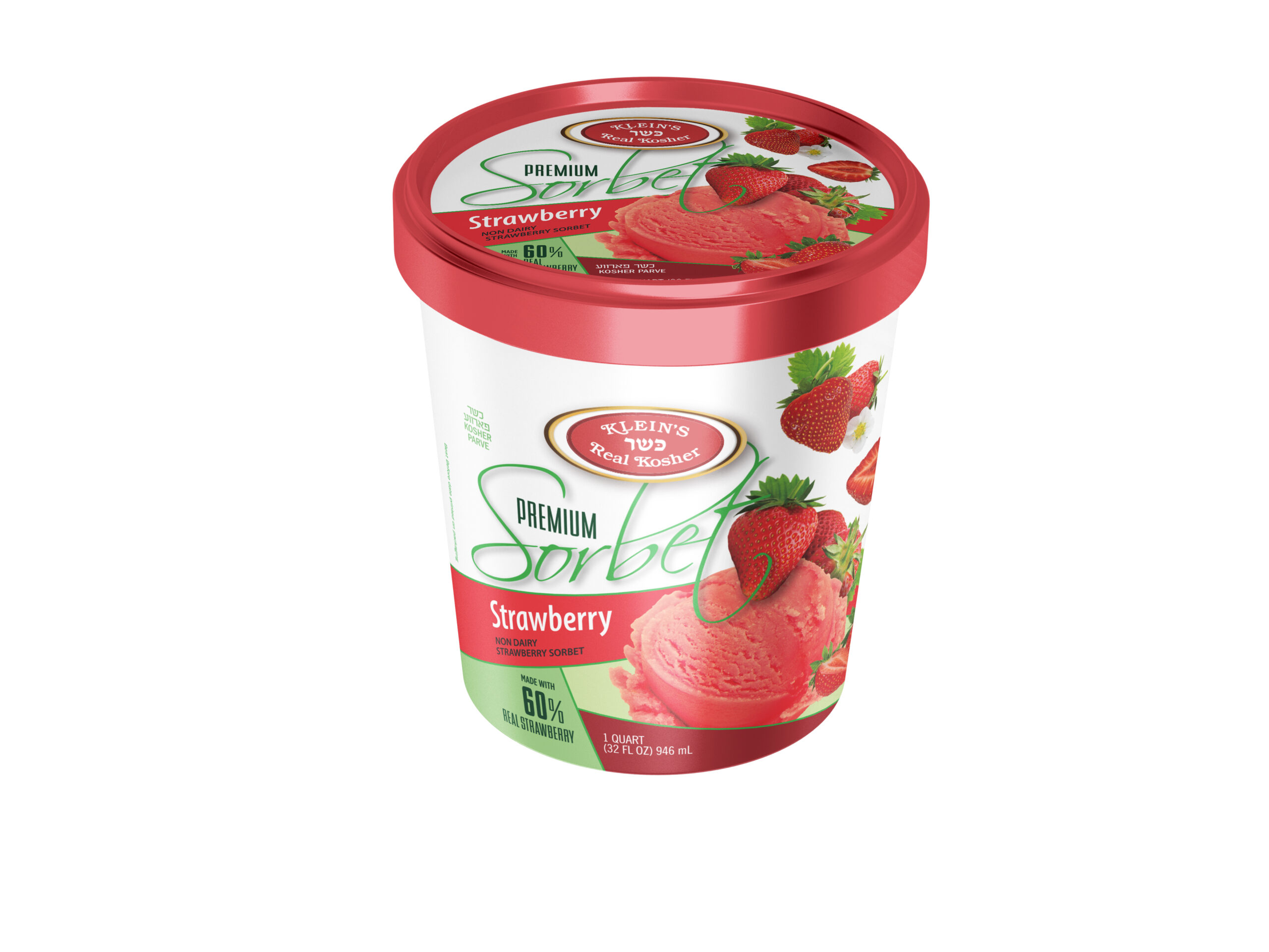 14610 Premium Sorbet strawberry quart