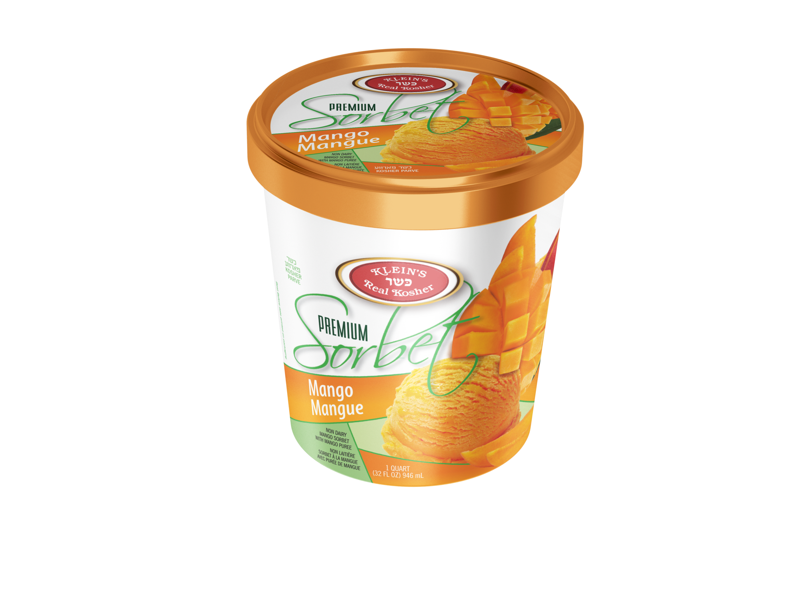 14646 Premium Sorbet mango Quart