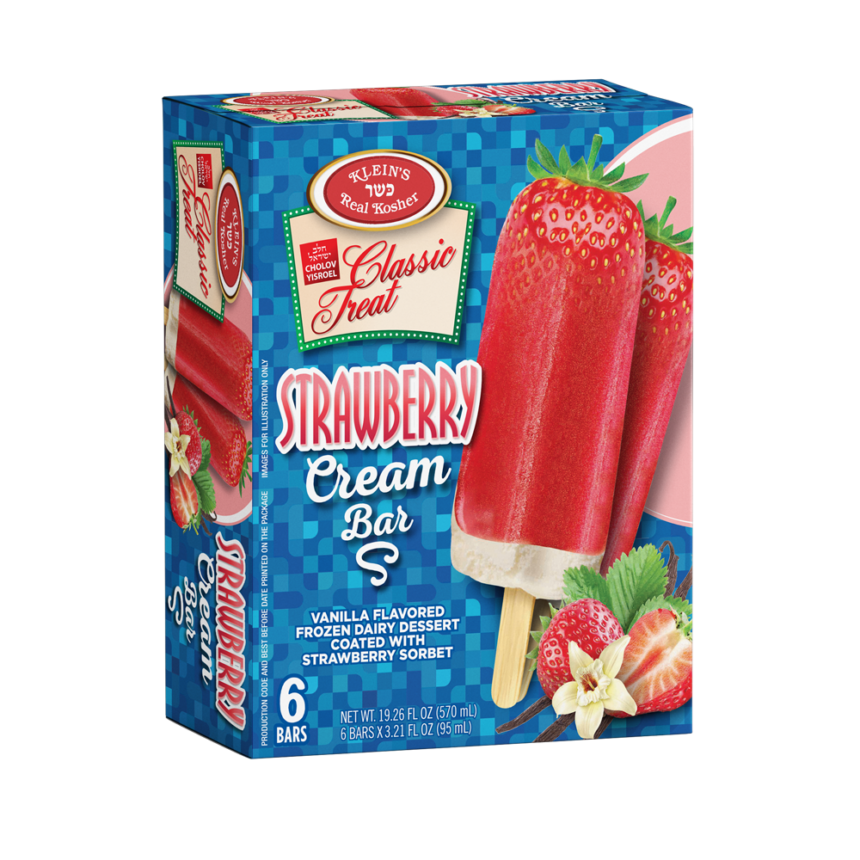 Strawberry Cream Bar - Non-dairy - Kosher Ice Cream