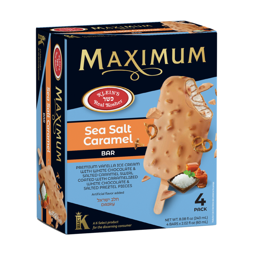 Maximum Sea Salt Caramel Bar Kosher Ice Cream