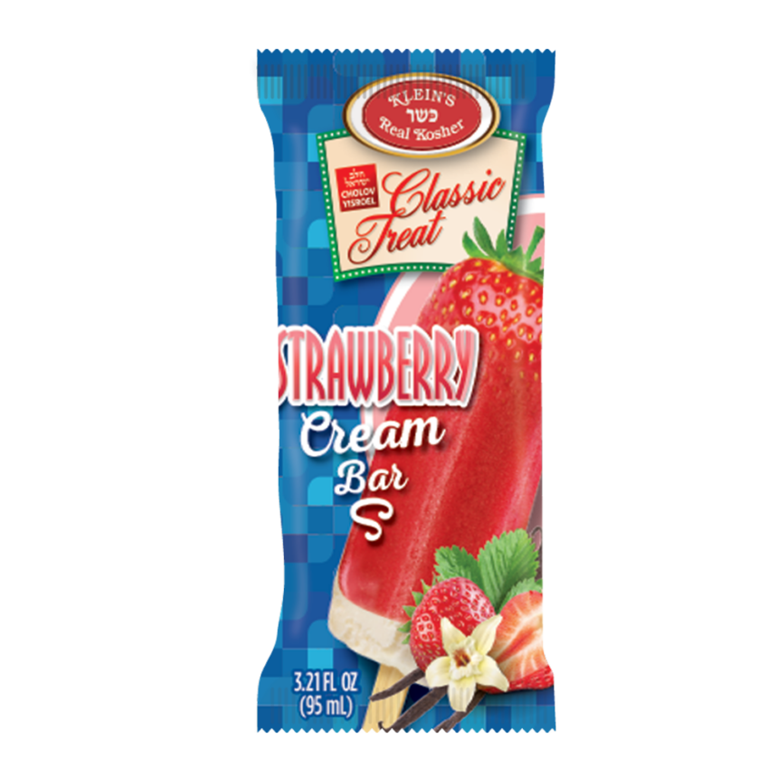 Strawberry Cream Bar Dairy Kosher Ice Cream