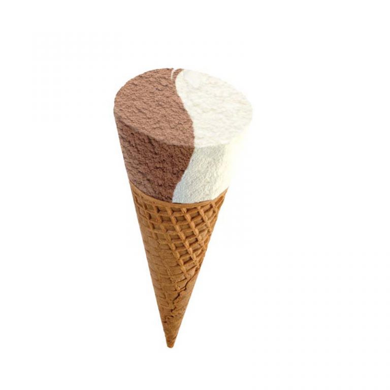 Non Dairy Vanilla Chocolate Cone Kosher Ice Cream