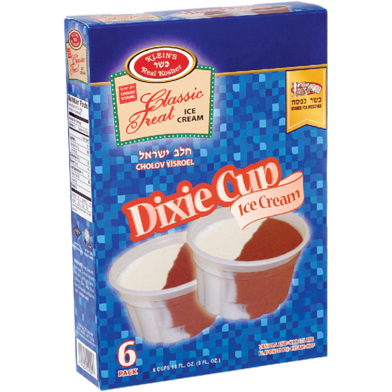 Dixie cup VanillaChocolate Kosher Ice Cream