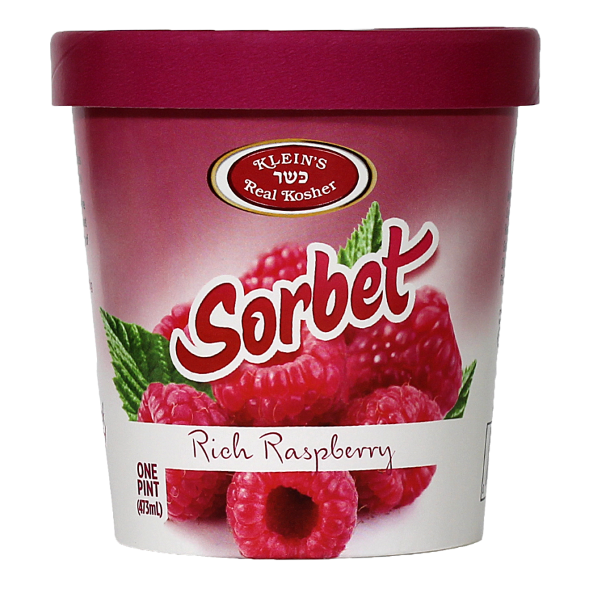 Rich Raspberry Sorbet Kosher Ice Cream