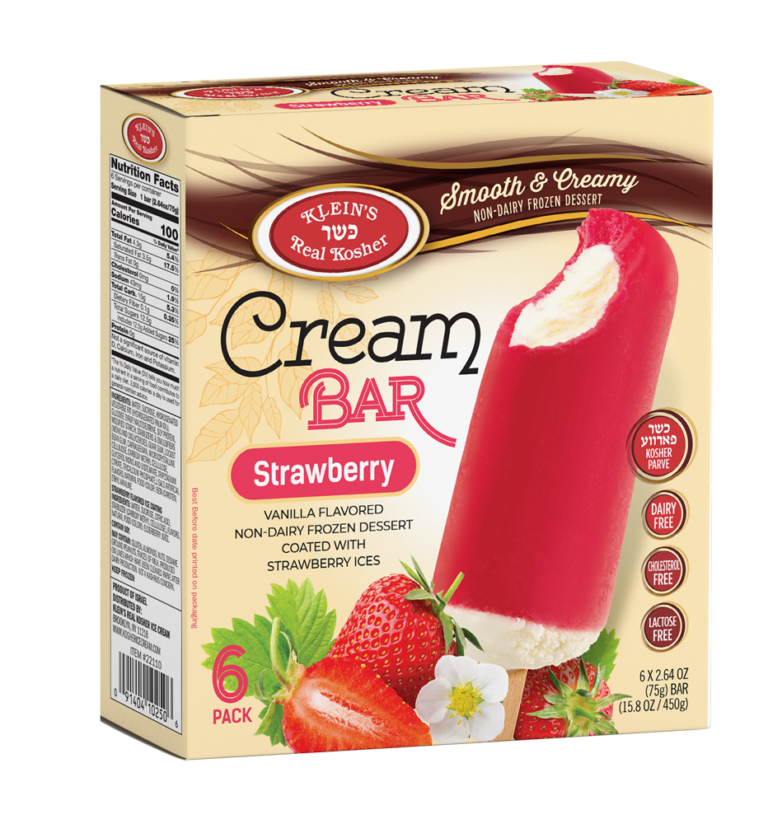 Strawberry Cream Bar Nondairy Kosher Ice Cream