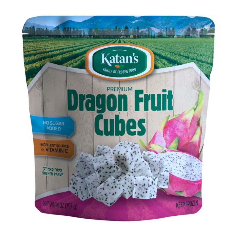 Dragon Fruit Cubes Kosher Ice Cream