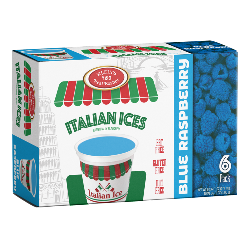 Blue Raspberry Italian Ices Kosher Ice Cream