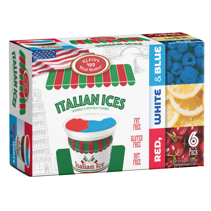 Blue Raspberry Italian Ices Kosher Ice Cream