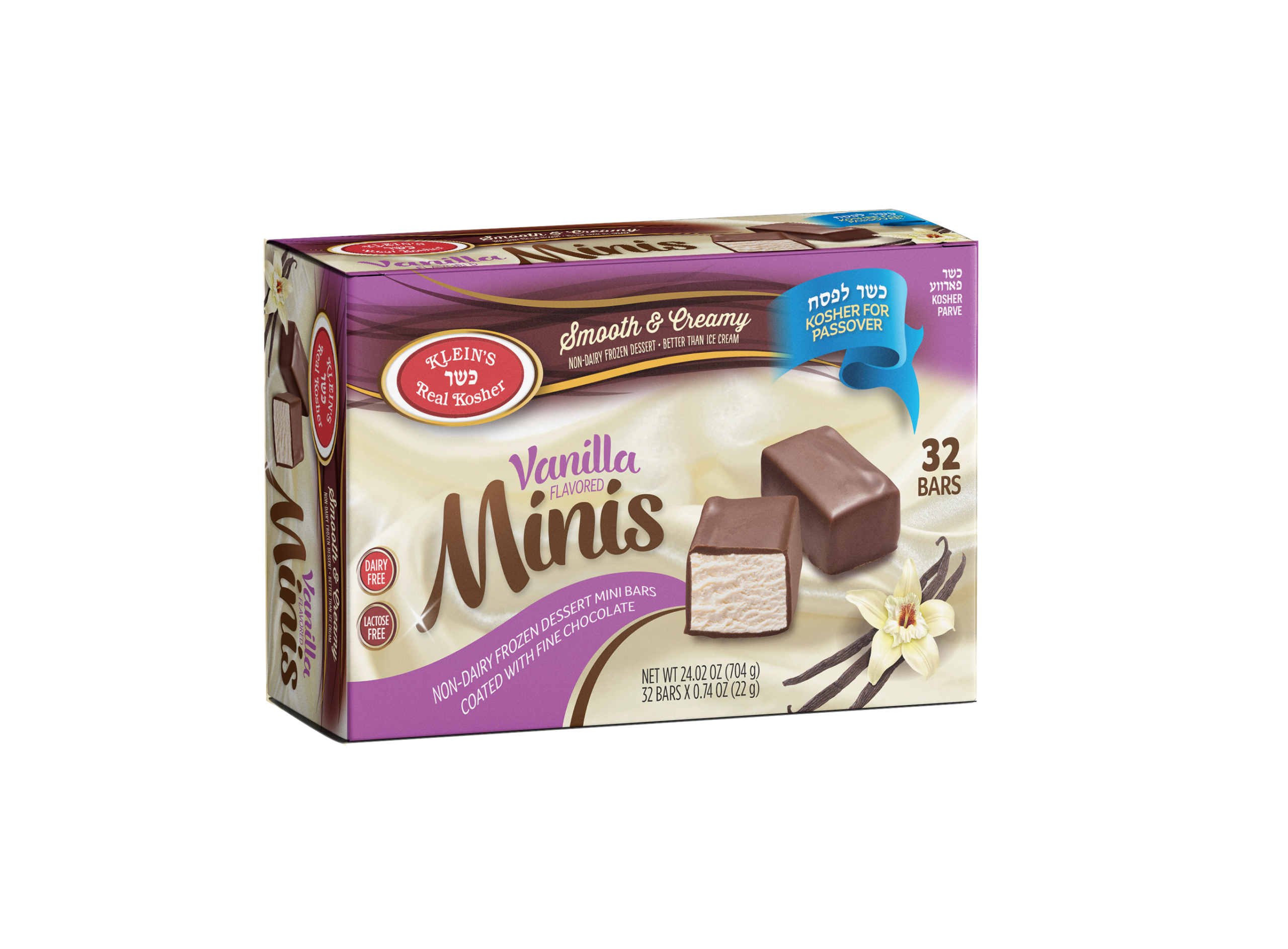 Never Cream α 75g×10個セット Passover Vanilla Minis - Kosher Ice Cream