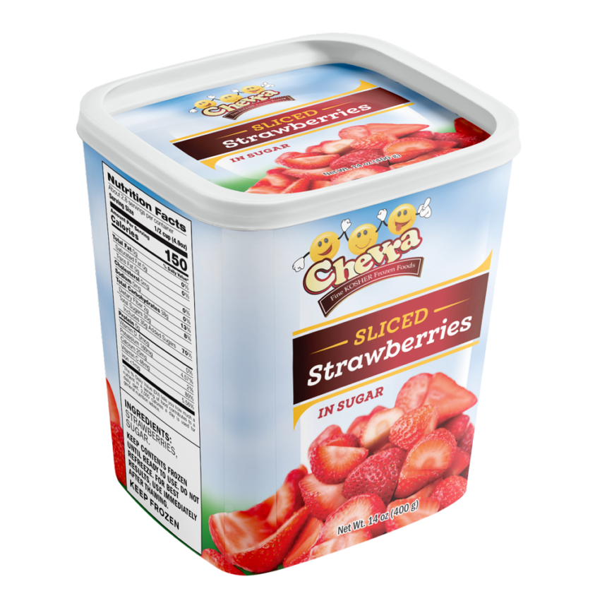 Strawberry Sliced in Sugar Kosher Ice Cream